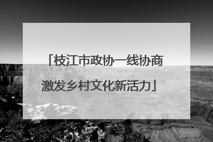 枝江市政协一线协商激发乡村文化新活力