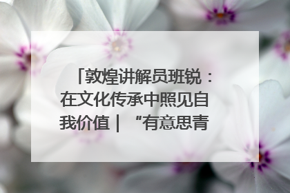 敦煌讲解员班锐：在文化传承中照见自我价值｜“有意思青年”高校公益计划