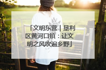文明东营｜垦利区黄河口镇：让文明之风吹遍乡野