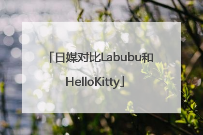日媒对比Labubu和HelloKitty