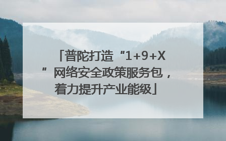 普陀打造“1+9+X”网络安全政策服务包，着力提升产业能级