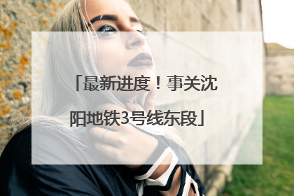 最新进度！事关沈阳地铁3号线东段