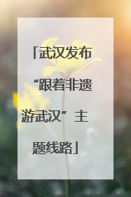武汉发布“跟着非遗游武汉”主题线路