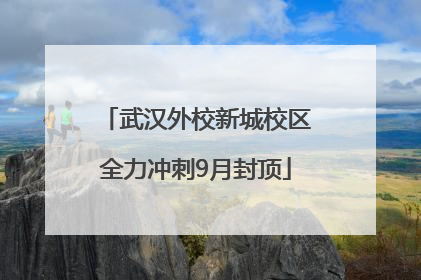 武汉外校新城校区全力冲刺9月封顶