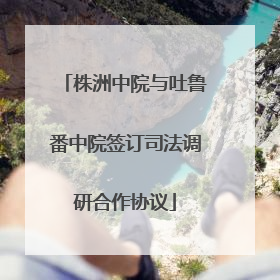 株洲中院与吐鲁番中院签订司法调研合作协议