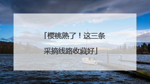 樱桃熟了！这三条采摘线路收藏好