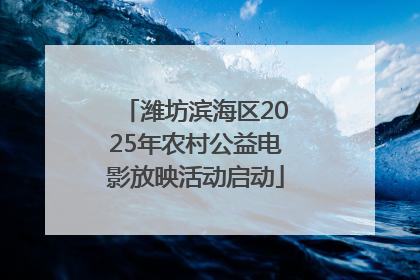 潍坊滨海区2025年农村公益电影放映活动启动