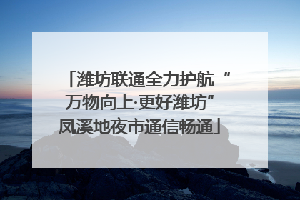 潍坊联通全力护航“万物向上·更好潍坊”凤溪地夜市通信畅通