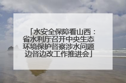 水安全保障看山西：省水利厅召开中央生态环境保护督察涉水问题边督边改工作推进会