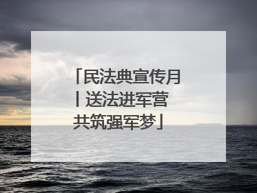 民法典宣传月丨送法进军营 共筑强军梦