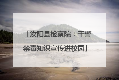 汝阳县检察院：干警禁毒知识宣传进校园