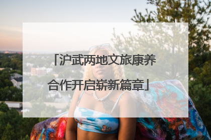 沪武两地文旅康养合作开启崭新篇章