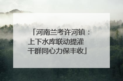 河南兰考许河镇：上下水库联动提灌 干群同心力保丰收