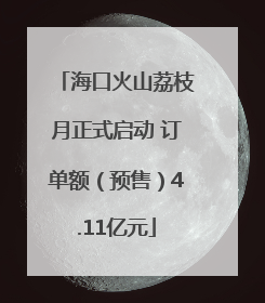 海口火山荔枝月正式启动 订单额（预售）4.11亿元