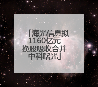 海光信息拟1160亿元换股吸收合并中科曙光