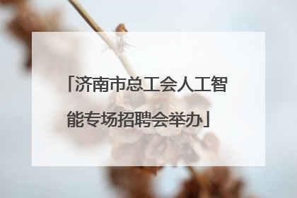 济南市总工会人工智能专场招聘会举办