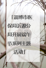 淄博市医保局沂源分局开展端午节系列主题活动