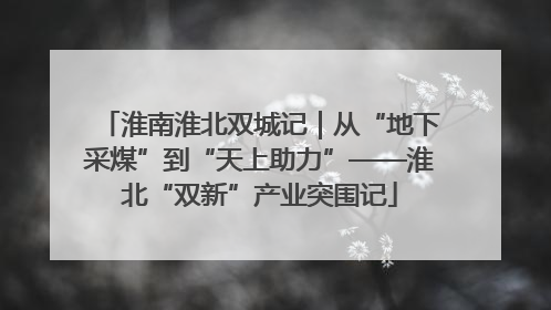 淮南淮北双城记｜从“地下采煤”到“天上助力”——淮北“双新”产业突围记