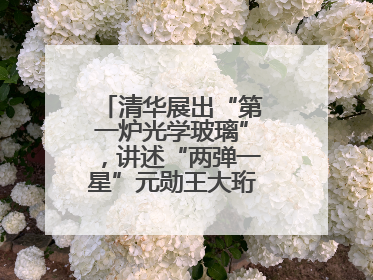 清华展出“第一炉光学玻璃”，讲述“两弹一星”元勋王大珩的追光人生