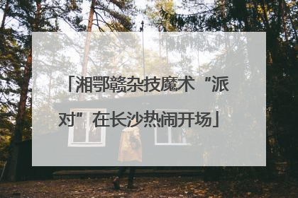 湘鄂赣杂技魔术“派对”在长沙热闹开场
