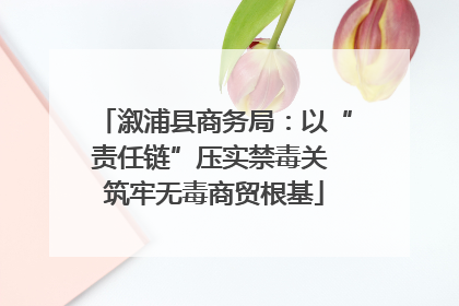 溆浦县商务局：以“责任链”压实禁毒关 筑牢无毒商贸根基