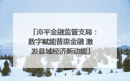 漳平金融监管支局：数字赋能普惠金融 激发县域经济新动能