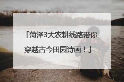 菏泽3大农耕线路带你穿越古今田园诗画！