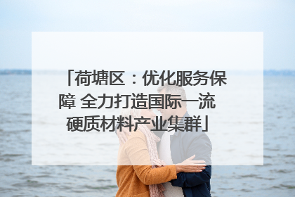 荷塘区：优化服务保障 全力打造国际一流硬质材料产业集群