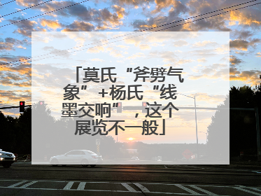 莫氏“斧劈气象”+杨氏“线墨交响”，这个展览不一般