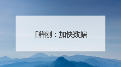 薛刚：加快数据要素市场化改革