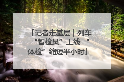 记者走基层｜列车“智检员”上线 “体检”缩短半小时