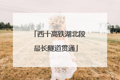 西十高铁湖北段最长隧道贯通