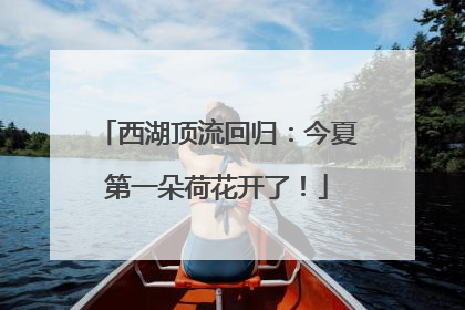 西湖顶流回归:今夏第一朵荷花开了!