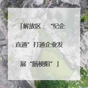 解放区：“纪企直通”打通企业发展“肠梗阻”