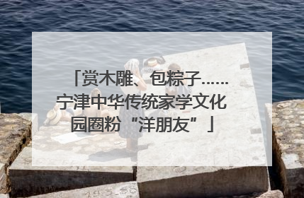 赏木雕、包粽子……宁津中华传统家学文化园圈粉“洋朋友”