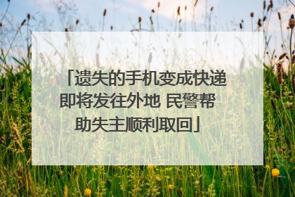 遗失的手机变成快递即将发往外地 民警帮助失主顺利取回