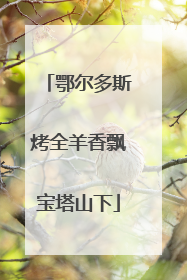 鄂尔多斯烤全羊香飘宝塔山下
