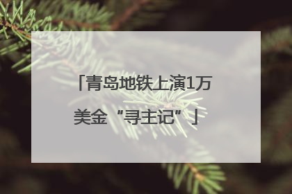 青岛地铁上演1万美金“寻主记”