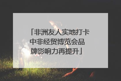 非洲友人实地打卡 中非经贸博览会品牌影响力再提升