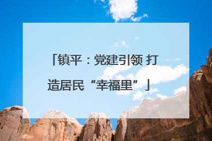 镇平：党建引领 打造居民“幸福里”
