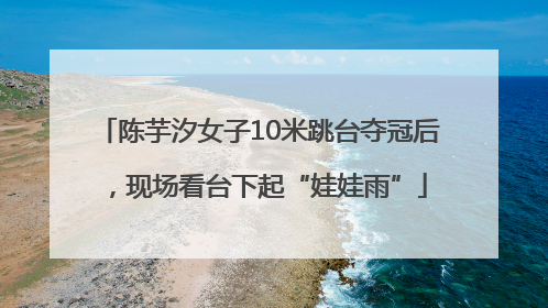 陈芋汐女子10米跳台夺冠后，现场看台下起“娃娃雨”