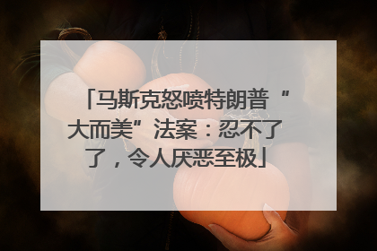 马斯克怒喷特朗普“大而美”法案：忍不了了，令人厌恶至极