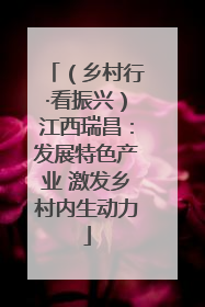 （乡村行·看振兴）江西瑞昌：发展特色产业 激发乡村内生动力