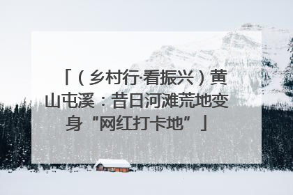（乡村行·看振兴）黄山屯溪：昔日河滩荒地变身“网红打卡地”