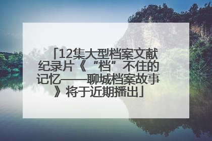 12集大型档案文献纪录片《“档”不住的记忆——聊城档案故事》将于近期播出