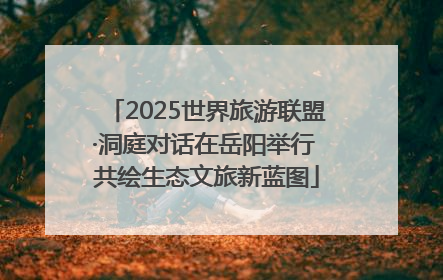 2025世界旅游联盟·洞庭对话在岳阳举行 共绘生态文旅新蓝图