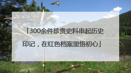 300余件珍贵史料串起历史印记，在红色档案里悟初心